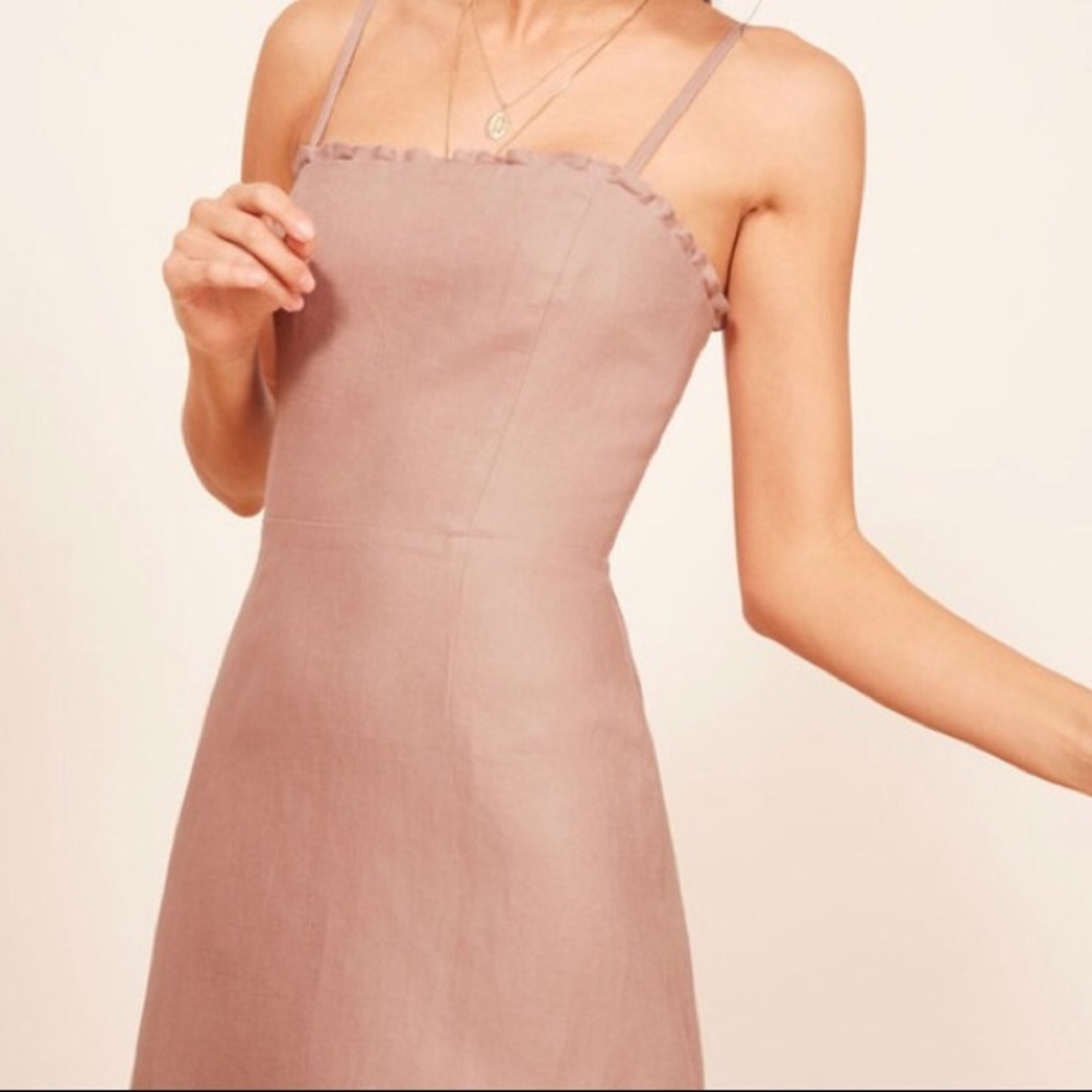 Reformation Ava Dress in Blush